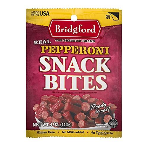 Bridgford Bridgford Beef Snack Bites 4 oz Pack of 2 - Ready-to-Eat Beef Snacks for On-the-Go Snacking - Gluten-Free Zero Carbs Meat Snacks for Adults - Keto Beef Snack Bites for Your Keto Diets