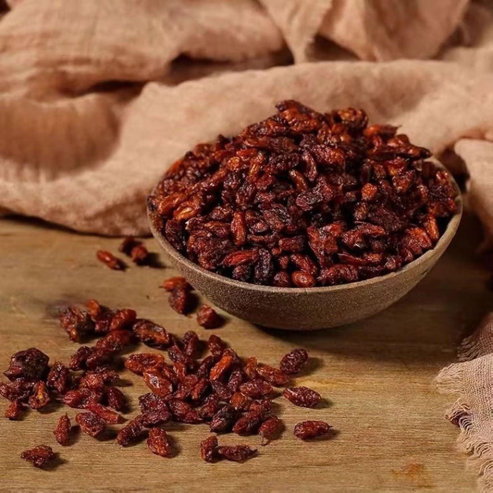 TEAERPKLAE Sea Buckthorn Dried Berries 7.05oz/200g,Sea buckthorn fruit is used for snacks, salads, baked goods, milkshakes, tea, etc