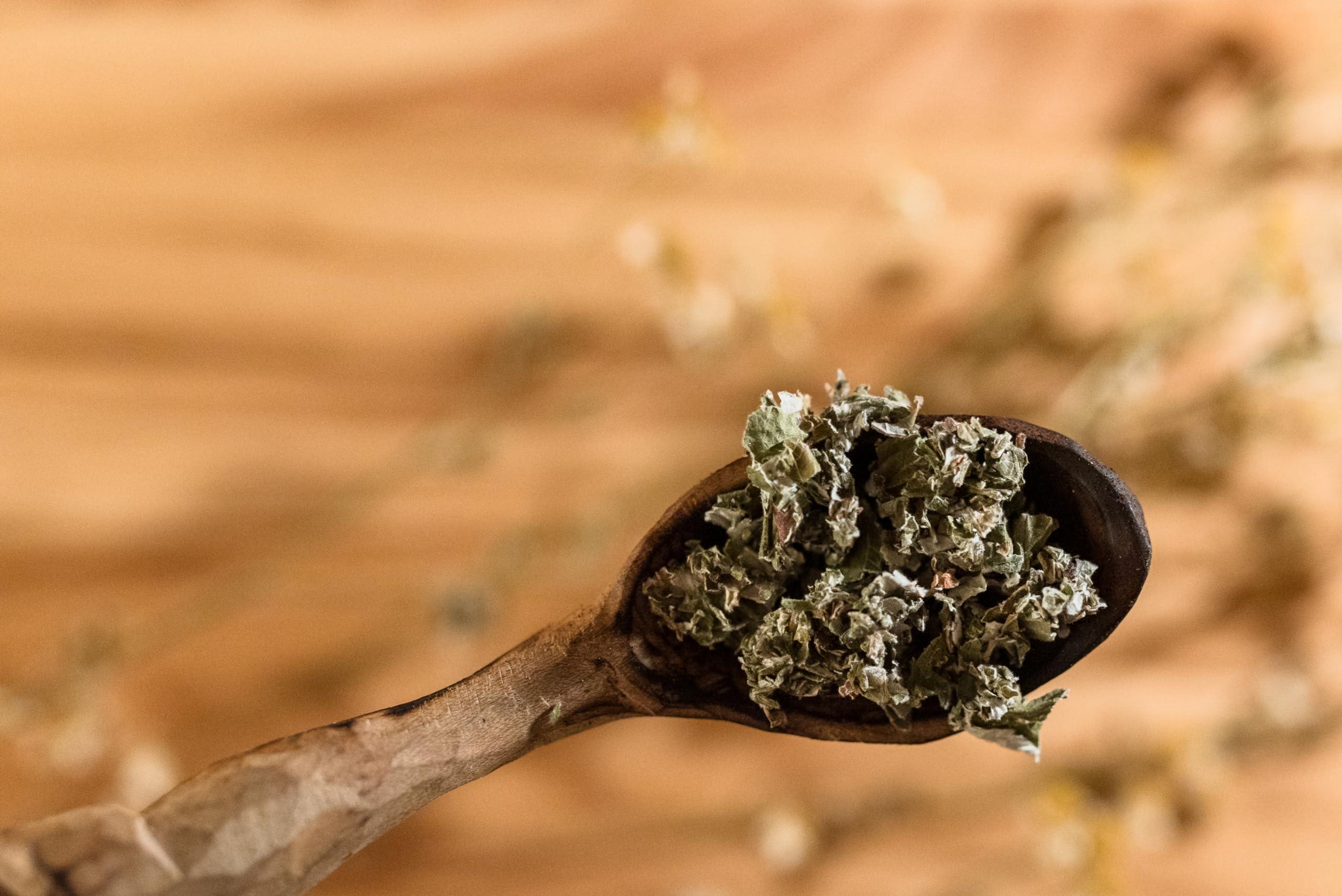 The Elegant Elephant The Elegant Elephant Raspberry Leaf Tea Loose Leaf Tea for Reproductive Health Support Natural Herbal Tea for Women Rich in Nutrients, Hot or Iced Resealable 4.4oz Pouch