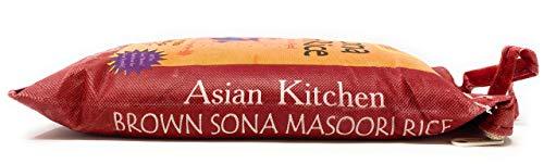 Asian Kitchen Asian Kitchen Brown Sona Masoori Aged Rice 4-Pound Bag, 4lbs (1.81kg) Short Grain Rice ~ All Natural | Gluten Friendly | Vegan | Indian Origin | Export Quality