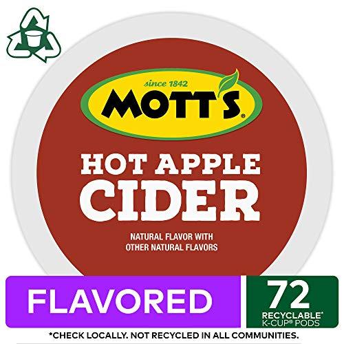 Keurig Keurig Mott's Hot Apple Cider, Keurig Single Serve K-Cup Pods, Flavored K Cups, Hot Apple Cider, 72 Count