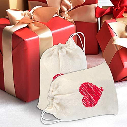 Tayfremn Tayfremn Cotton Drawstring Bags, Reusable Muslin Bag Natural Cotton Bags with Drawstring Produce Bags Bulk Gift Bag Jewelry Pouch for Party Wedding Home Storage, Natural Color (4 x 3 inches)