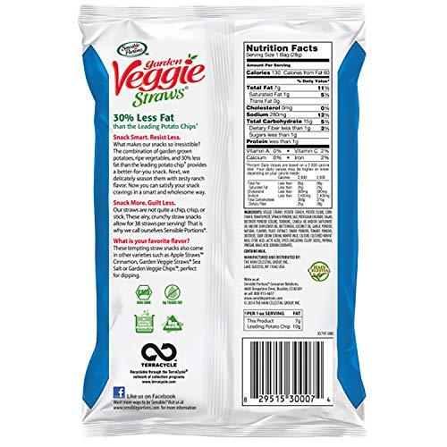 Sensible Portions Sensible Portions Garden Veggie Straws, Zesty Ranch, 6 Count