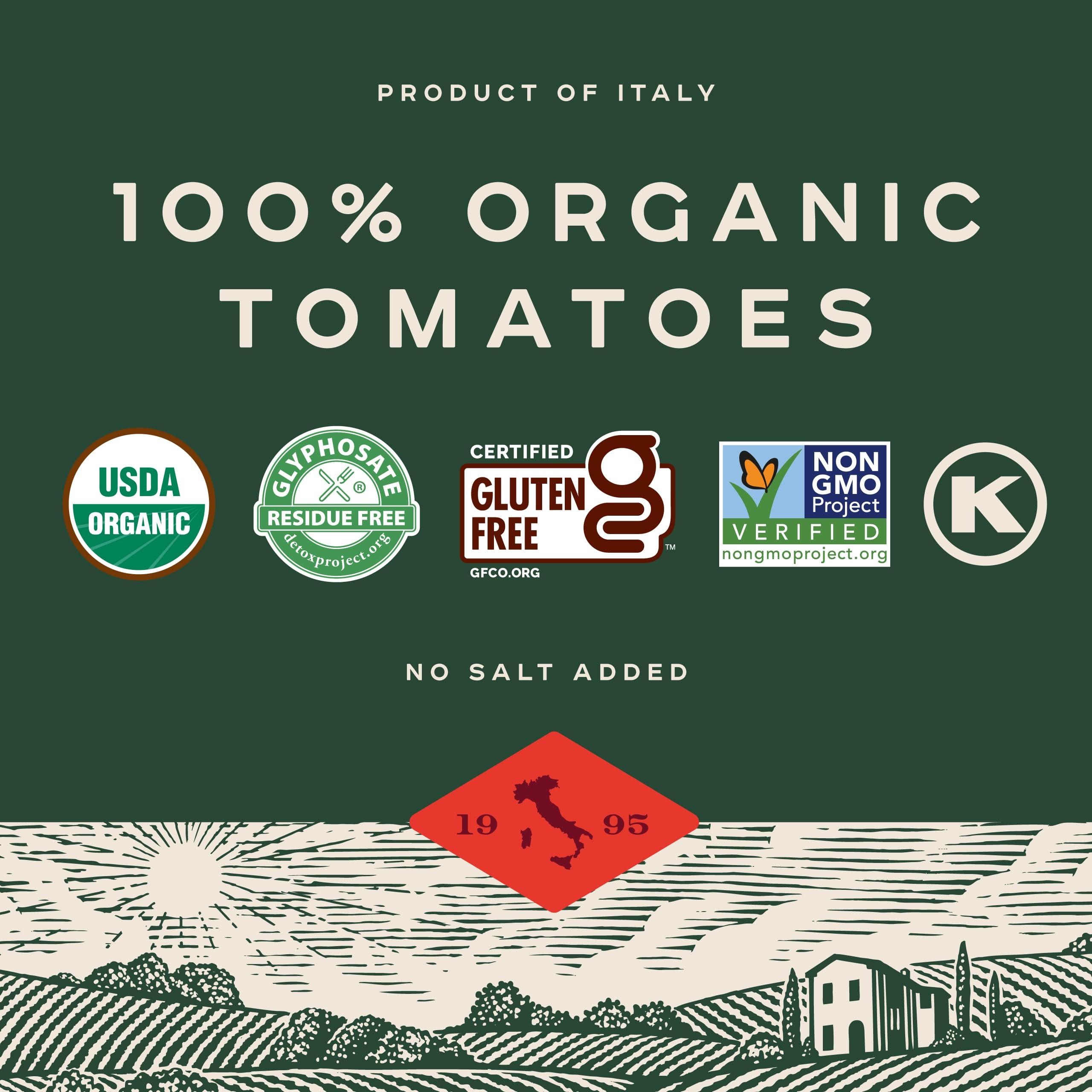 bionaturae Bionaturae Organic Diced Tomatoes - Diced Tomatoes Can, Diced Tomatoes Organic No Salt, Keto Friendly, Non-GMO, No Added Sugar, No Added Salt, Made in Italy - 28.2 Oz, 12 Pack