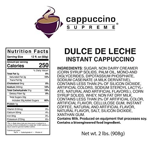 Cappuccino Supreme Cappuccino Supreme 2 lb bag Dulce de Leche Instant Cappuccino Mix