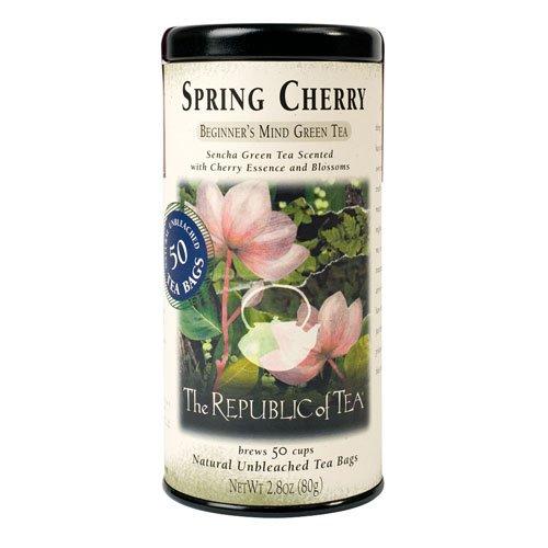 The Republic of Tea The Republic of Tea Spring Cherry Green Tea, 50 Tea Bag Tin