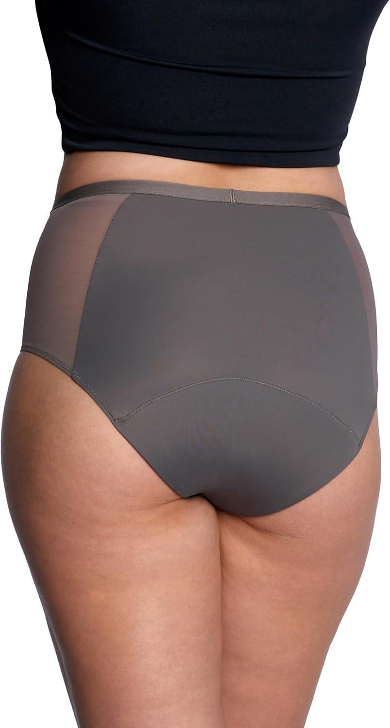 THINX Thinx Period Underwear, Comfort-Stretch Hi-Waist, Holds Up to 12 Tampons, FSA HSA Approved Period Panties, All-Day Absorbency Menstrual Underwear for Women, Leakproof & Reusable, Slate, XL