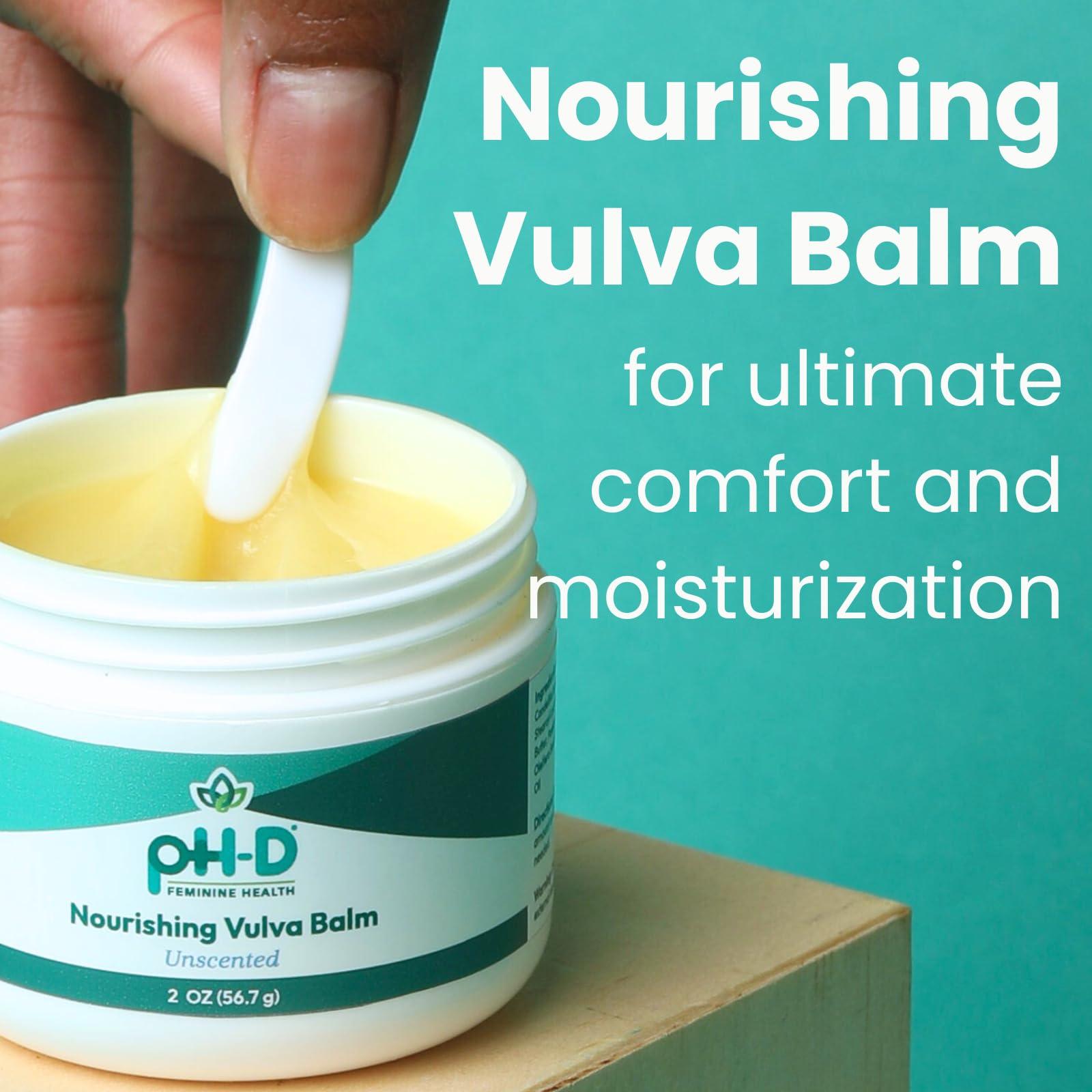 pH-D Feminine Health Support pH-D Feminine Health Nourishing Vulva Balm - Vulva Moisturizer for Dryness, Menopause Support, Intimate Care - Reduces Vulvar Dryness - 2 oz