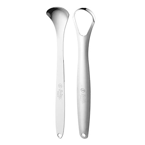 Beauté Secrets Beauté Secrets Tongue Cleaner Set With Travel Case for Men, Women and Kids, Silver