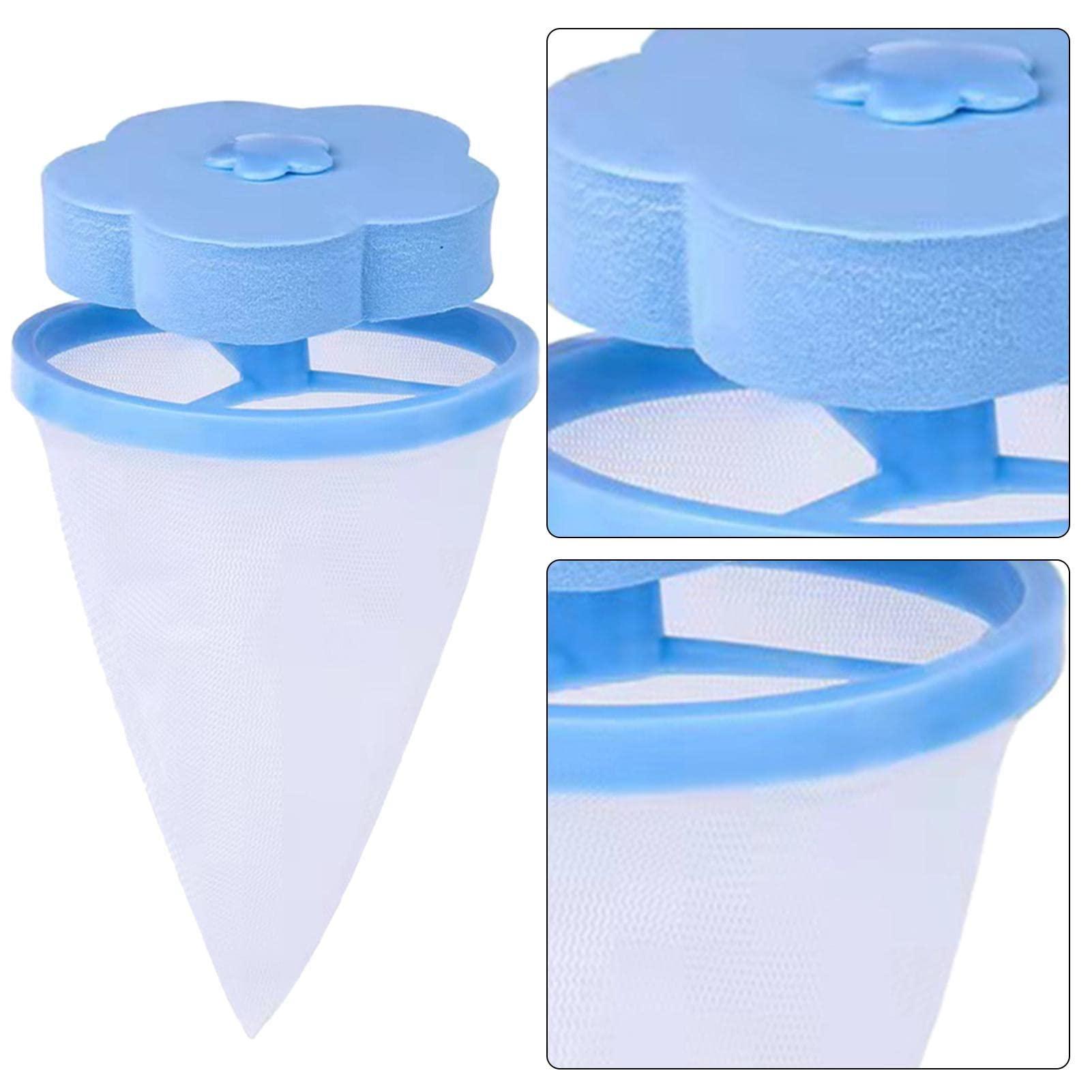 Bavokon 4 Pcs Hair Filter Cleaning Mesh Bag | Floating Lint Hair Catcher | Lint Catcher For Laundry | Pet Hair Remover For Laundry,Washing Machine Floating Lint Mesh Bag | Clean Pet Bedding In Washing Machine