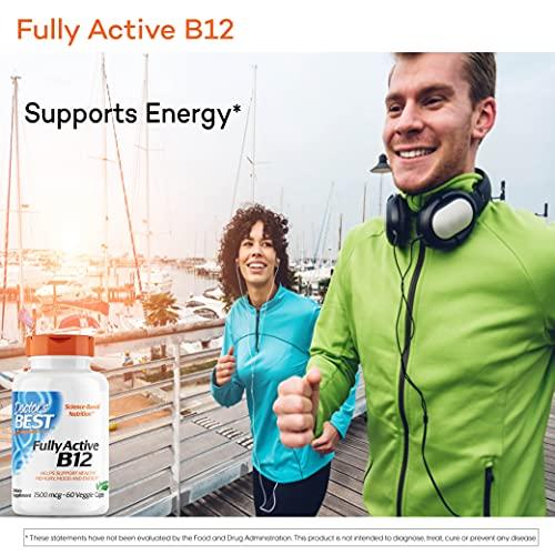 Doctor's Best Doctor's Best Fully Active B12 1500 mcg, Non-GMO, Vegan, Gluten Free, Supports Healthy Memory, Mood and Circulation, 60 Count