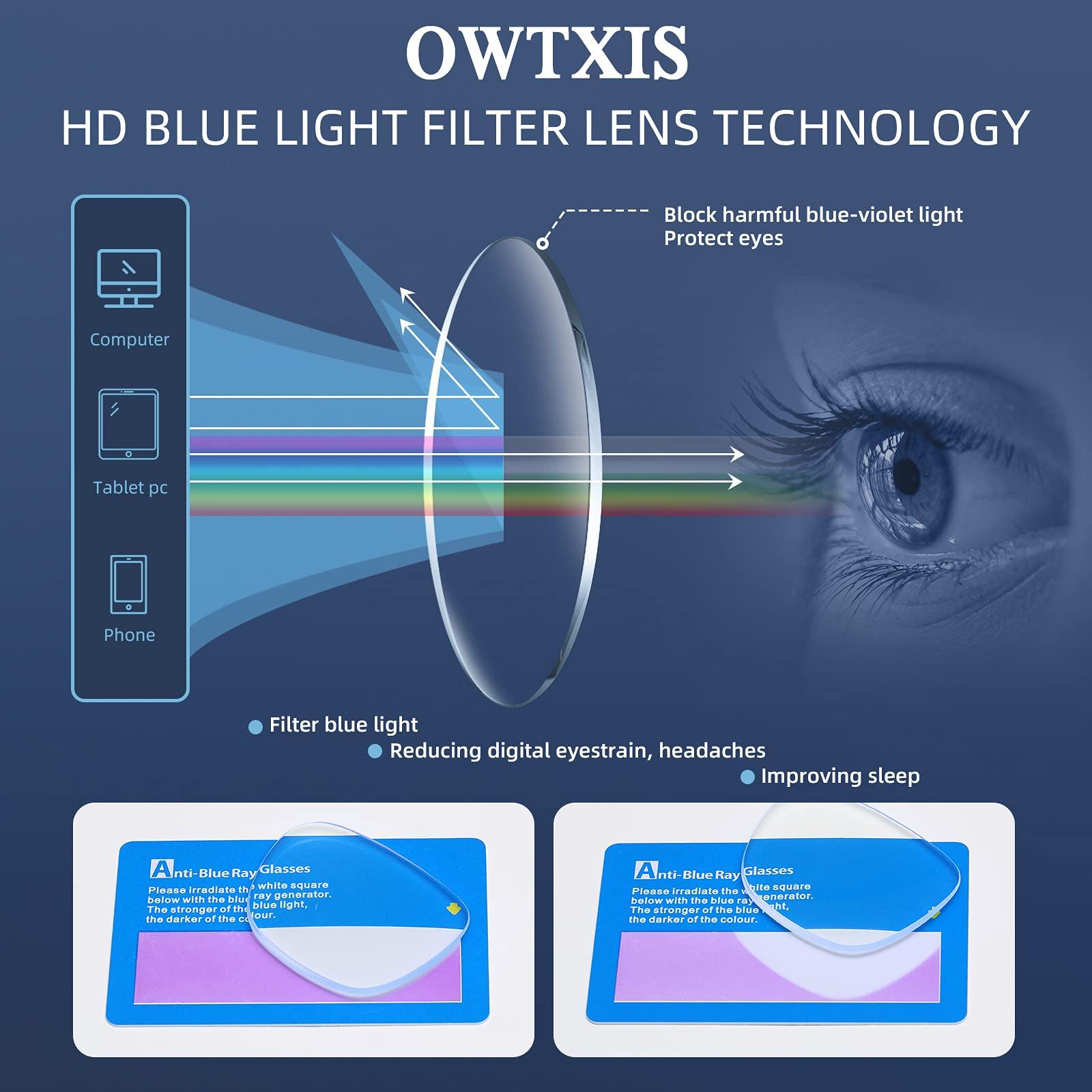 OWTXIS OWTXIS 3 Pack Folding Reading Glasses for Men Women, Keychain Compact Readers Blue Light Portable Pocket Eyeglasses (Black, Gunmetal, Red, 2.75)