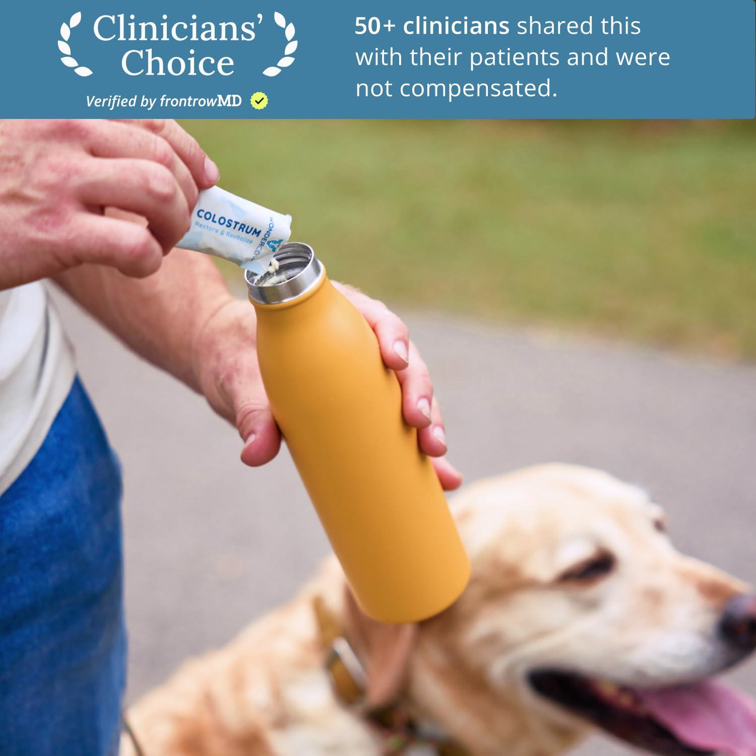 WONDERCOW WONDERCOW Colostrum Supplement Powder for Gut Health, Immune Support, Muscle Recovery & Wellness | Natural IgG Pure Whole Bovine Colostrum Superfood, Unflavored, 30 Servings