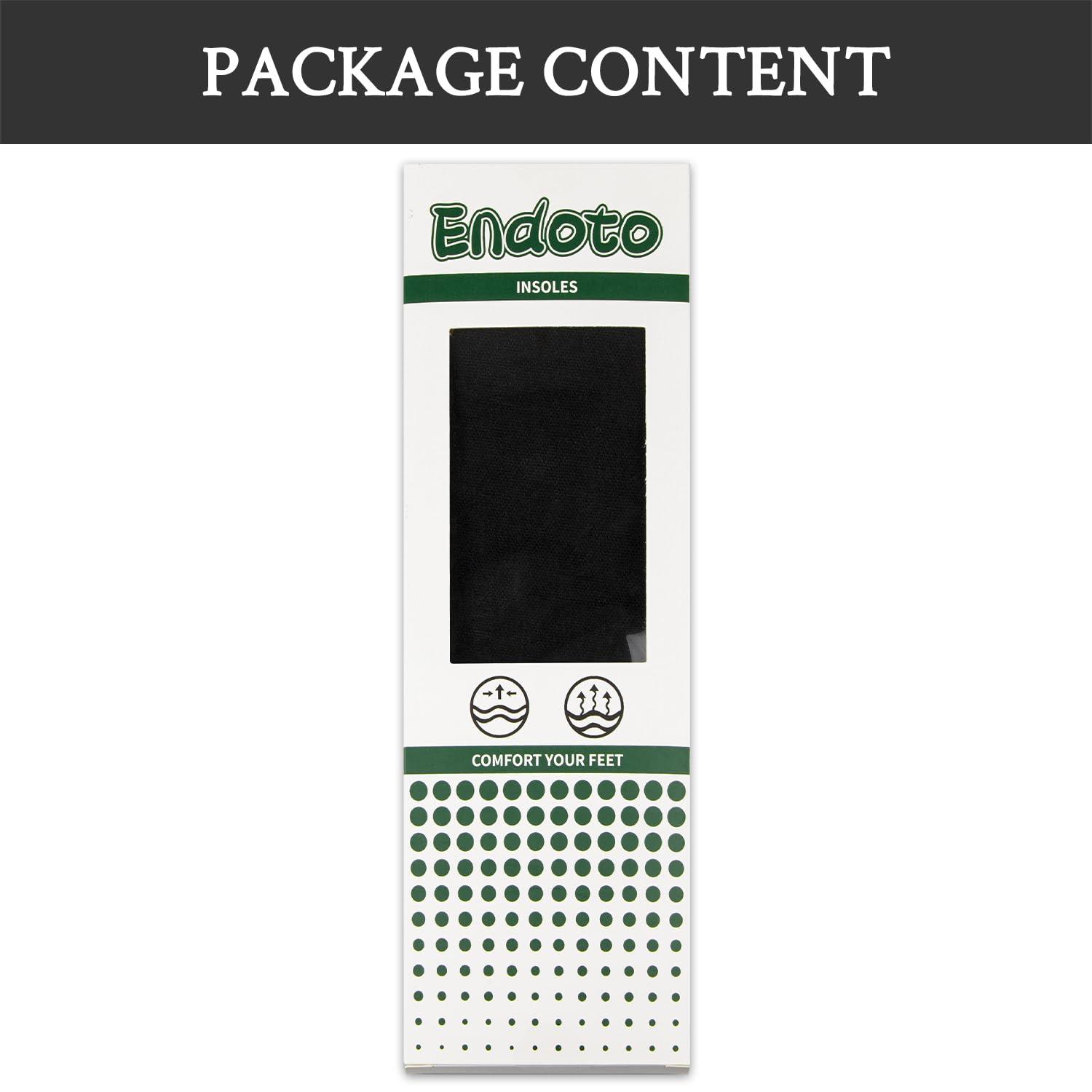 Endoto Insoles for Vans Shoes, Replacement Inserts for Men and Women\'s Skate Sneakers, Cushioned Inner Soles for Comfort and Foot Pain Relief(Size: US 6.5 Women/5 Men-EU 36.5)