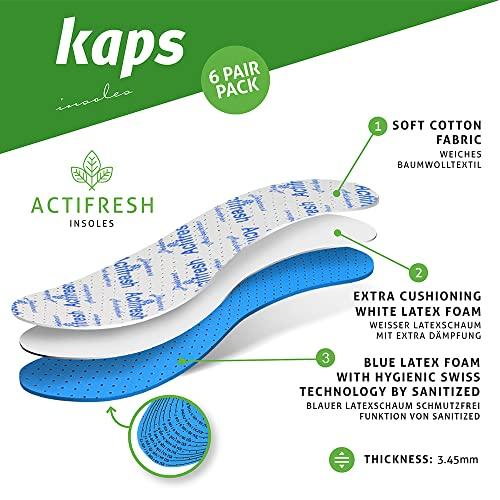 Kaps Odor Control Insoles - Kaps Actifresh - Shoe Insoles Made in Europe - (Women/US 9/40 EUR)