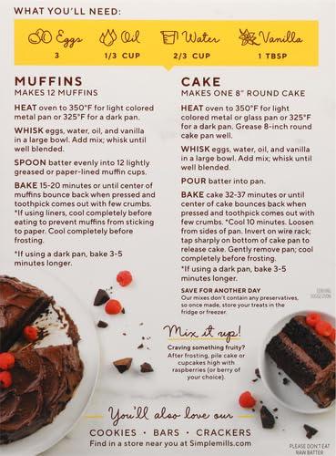Simple Mills Simple Mills, Almond Flour Baking Mix Chocolate Muffin & Cake, 11.2 Ounce