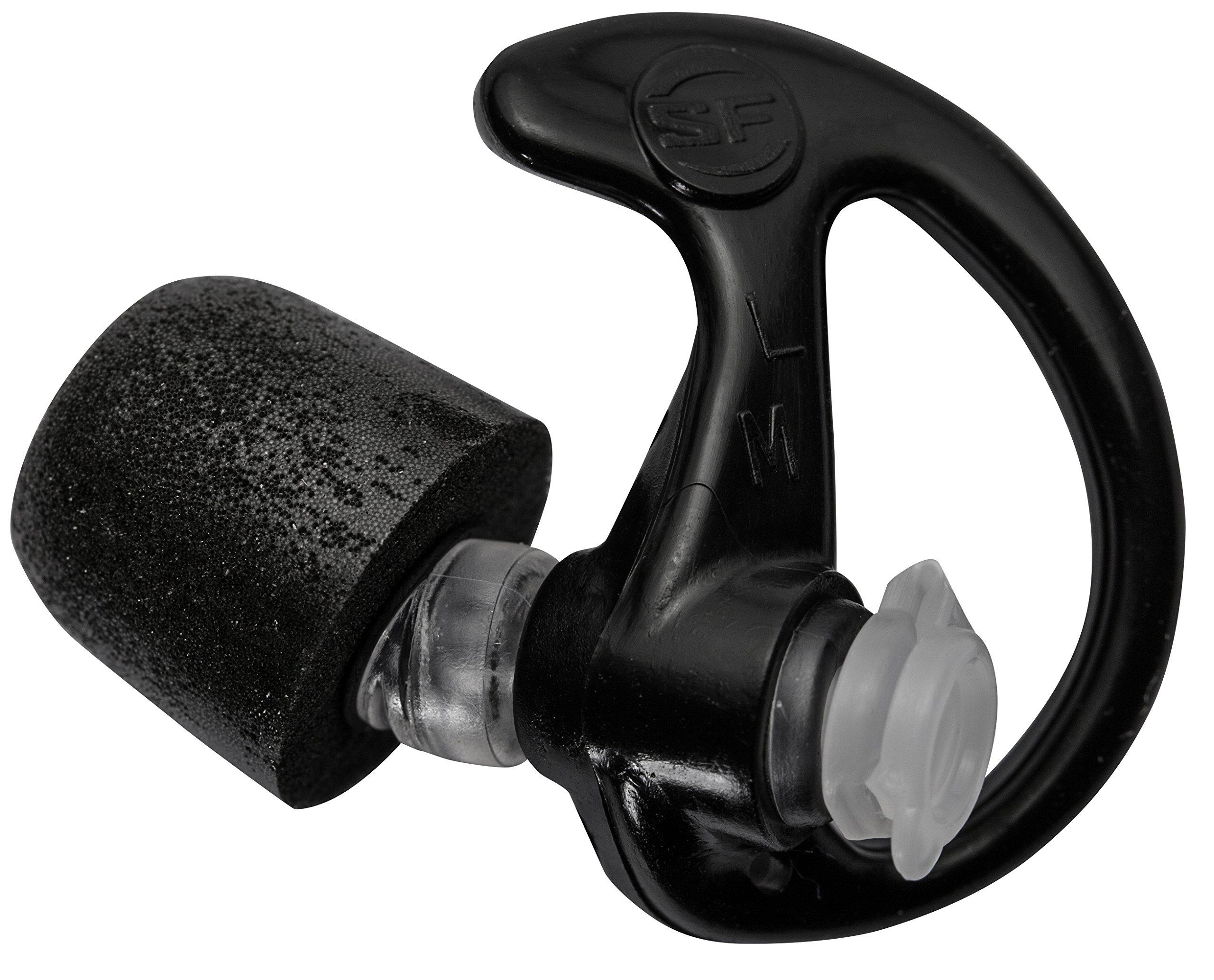 SureFire SureFire EP7 Sonic Defenders Ultra filtered Earplugs w/ Comply Canal Tips, reusable, Black, Medium