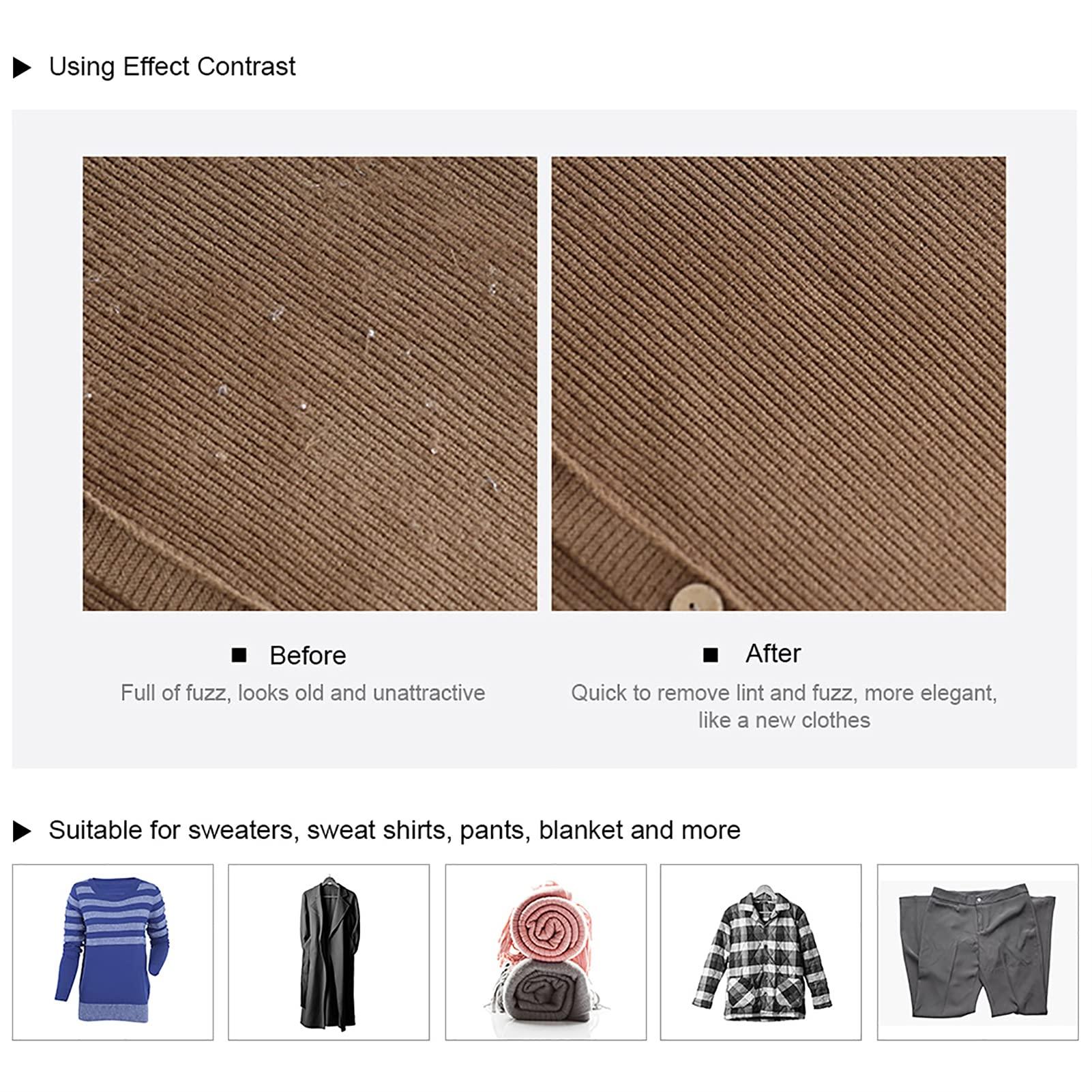 Cosiki Fabric Shaver, Clothes Lint Remover, Electric Shaver Fuzz Shaver Clothes Fuzz Remover, Electric Lint Remover Lint Shaver Portable Clothes Shaver for Home Travel (US Standard 110V)