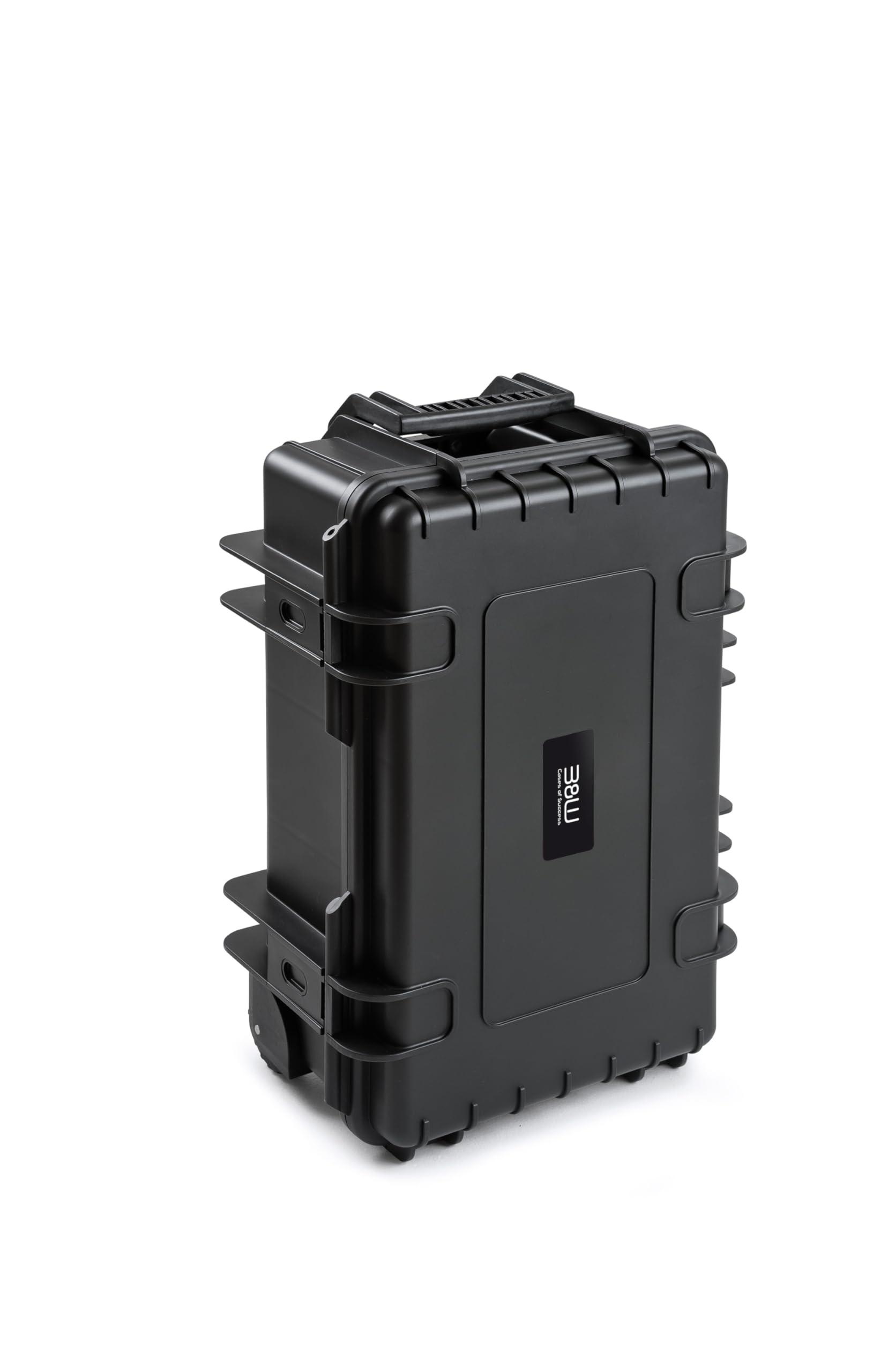 B&W International GmbH B&W Outdoor Case Hard Case Type 6600 Empty (Hard Case IP67, No Contents, Waterproof, Inner Dimensions 50 x 28.5 x 18.5 cm, Black)