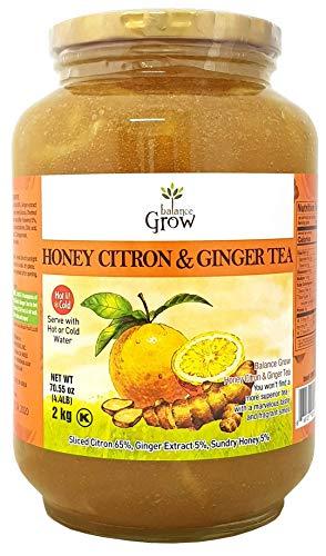 Balance Grow 3 set Balance Grow Honey Citron and Ginger Tea 70.55oz (4.4 lbs/2KG) pack of 3