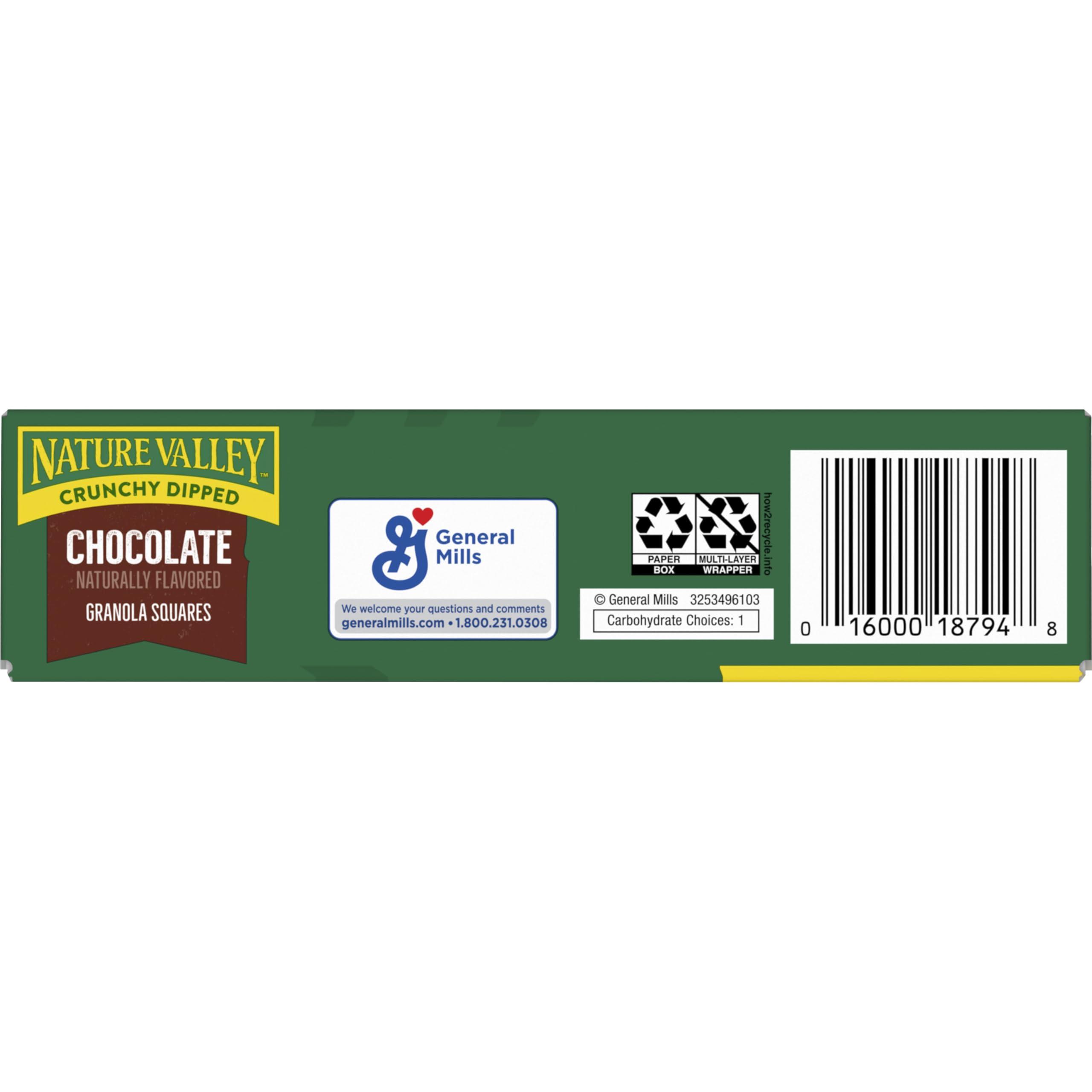 Nature Valley Nature Valley Crunchy Dipped Granola Squares, Oats and Chocolate, 6 ct, 4.68 OZ