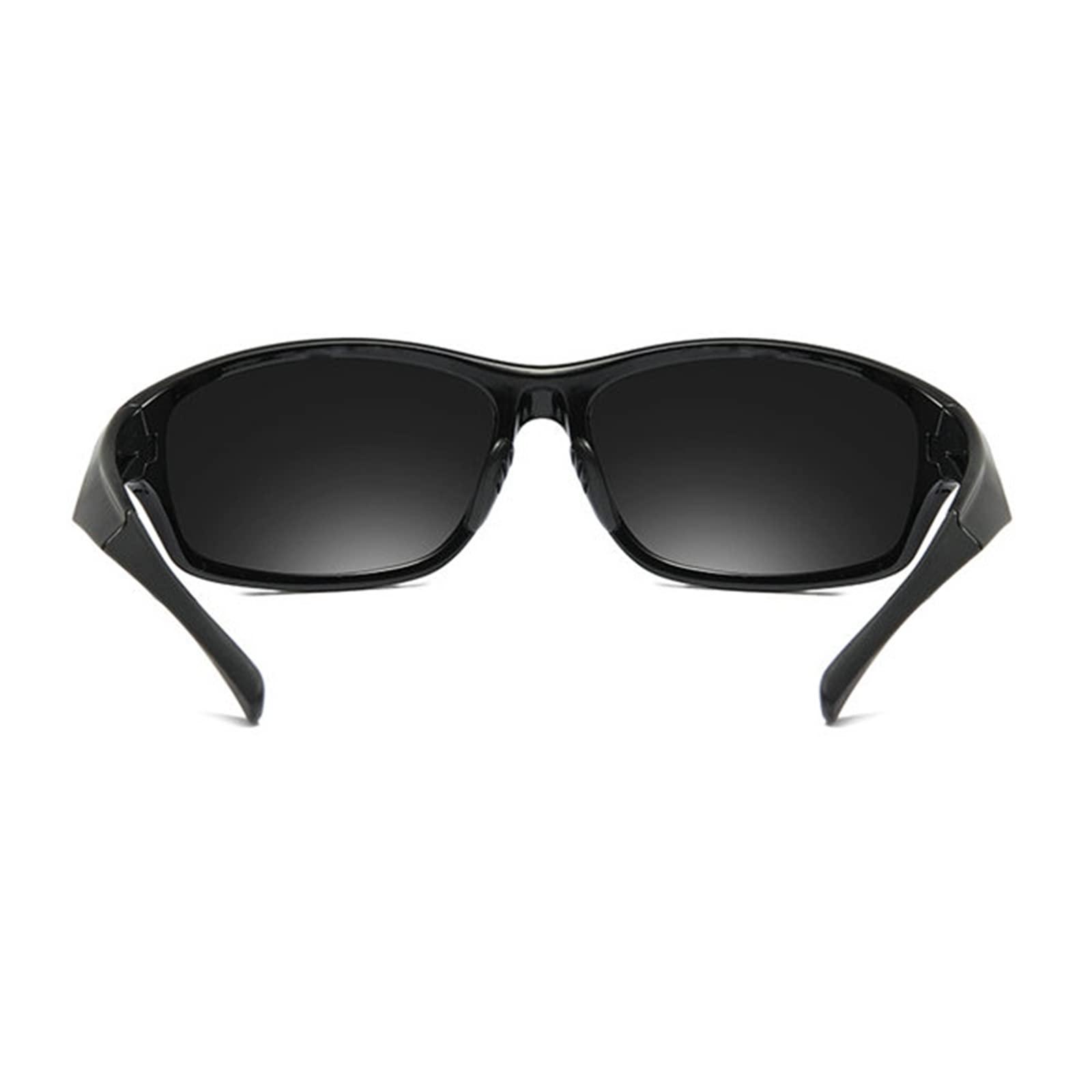 willochra Polarized Bifocal Sunglasses for Men and Women Wrap Around Outdoor Sports Reading Sun Glasses with Built In Readers (250 magnification, black)