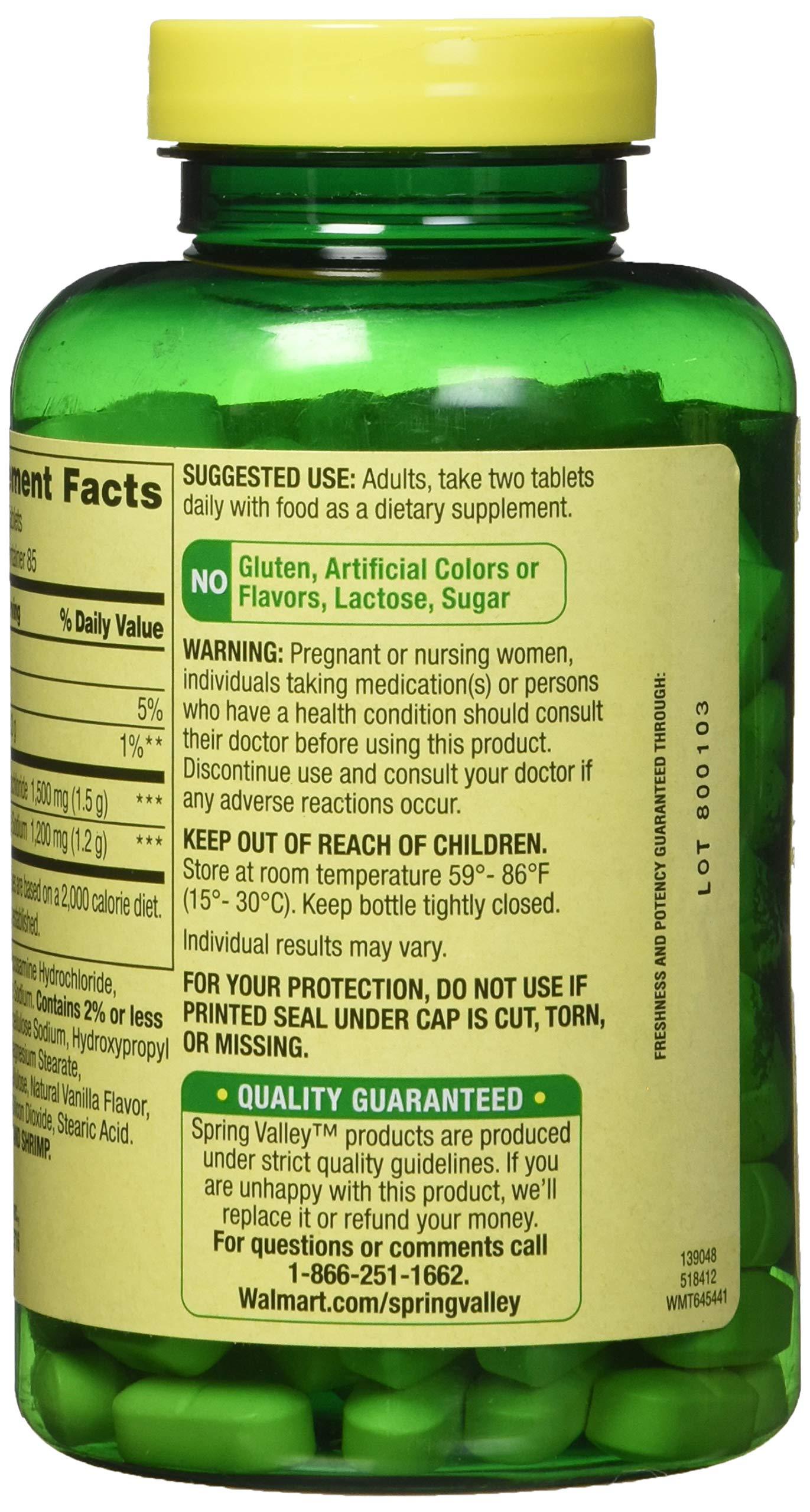 Spring Valley Spring Valley - Glucosamine Chondroitin, Triple Strength, 340 Tablets, Twin Pack