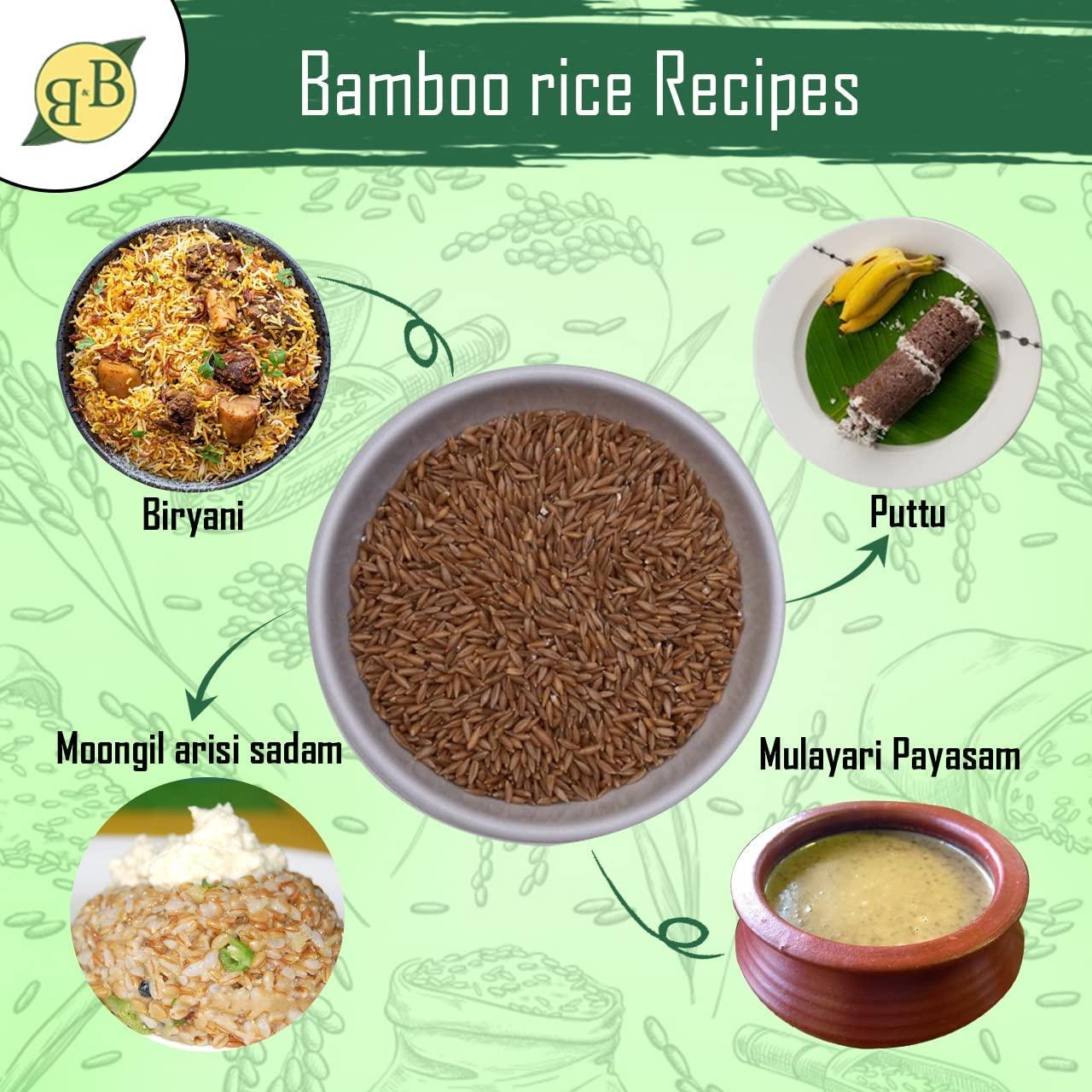 Generic SS Bamboo Rice (500 g) (Mulayari | Moongil Arisi | Moongil Rice | Mulayarisi | Rich in Nutrients and Fiber | Bamboo Chawal | Bamboo Arisi.)