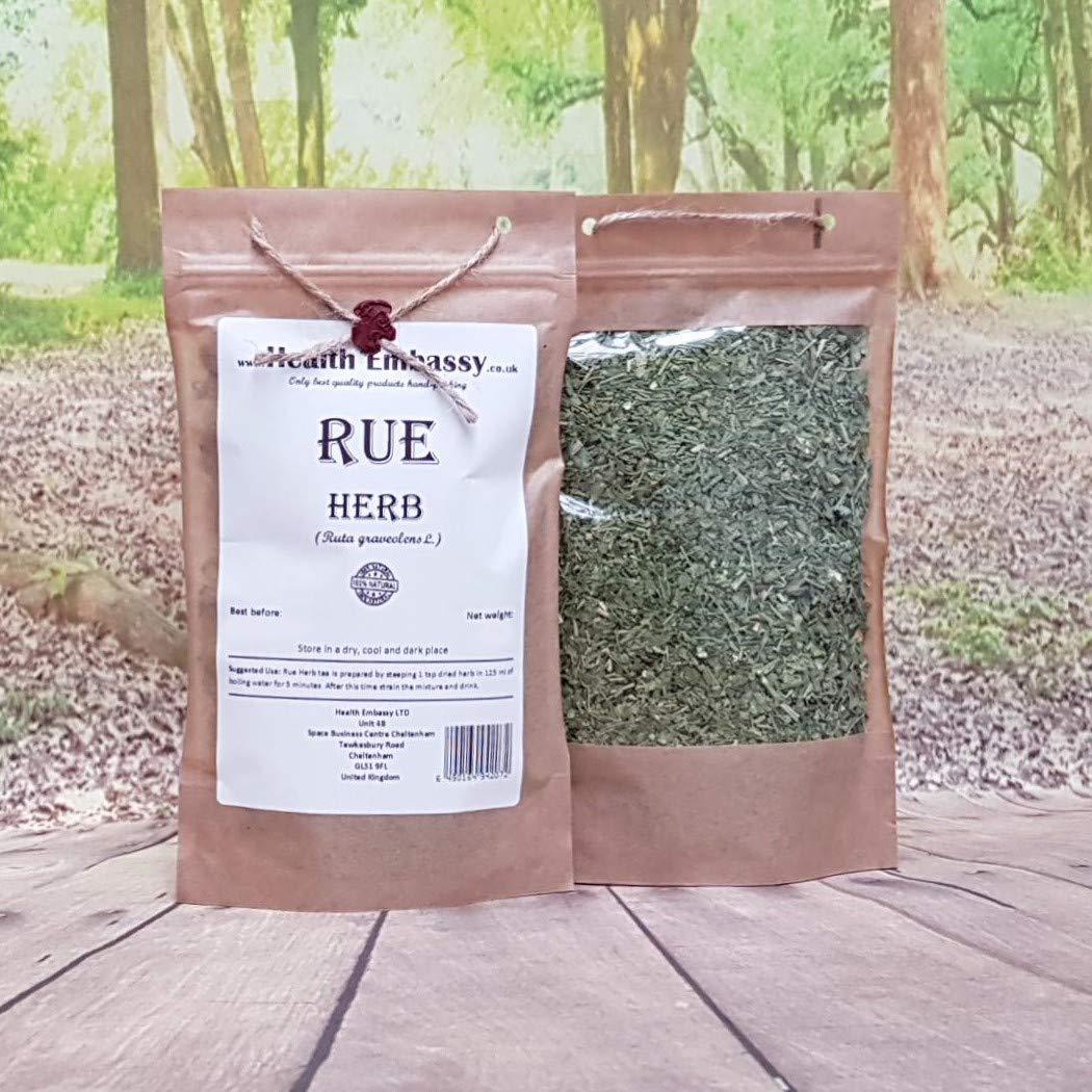 Health Embassy Rue Herb (Ruta graveolens) - Health Embassy - 100% Natural (100g)