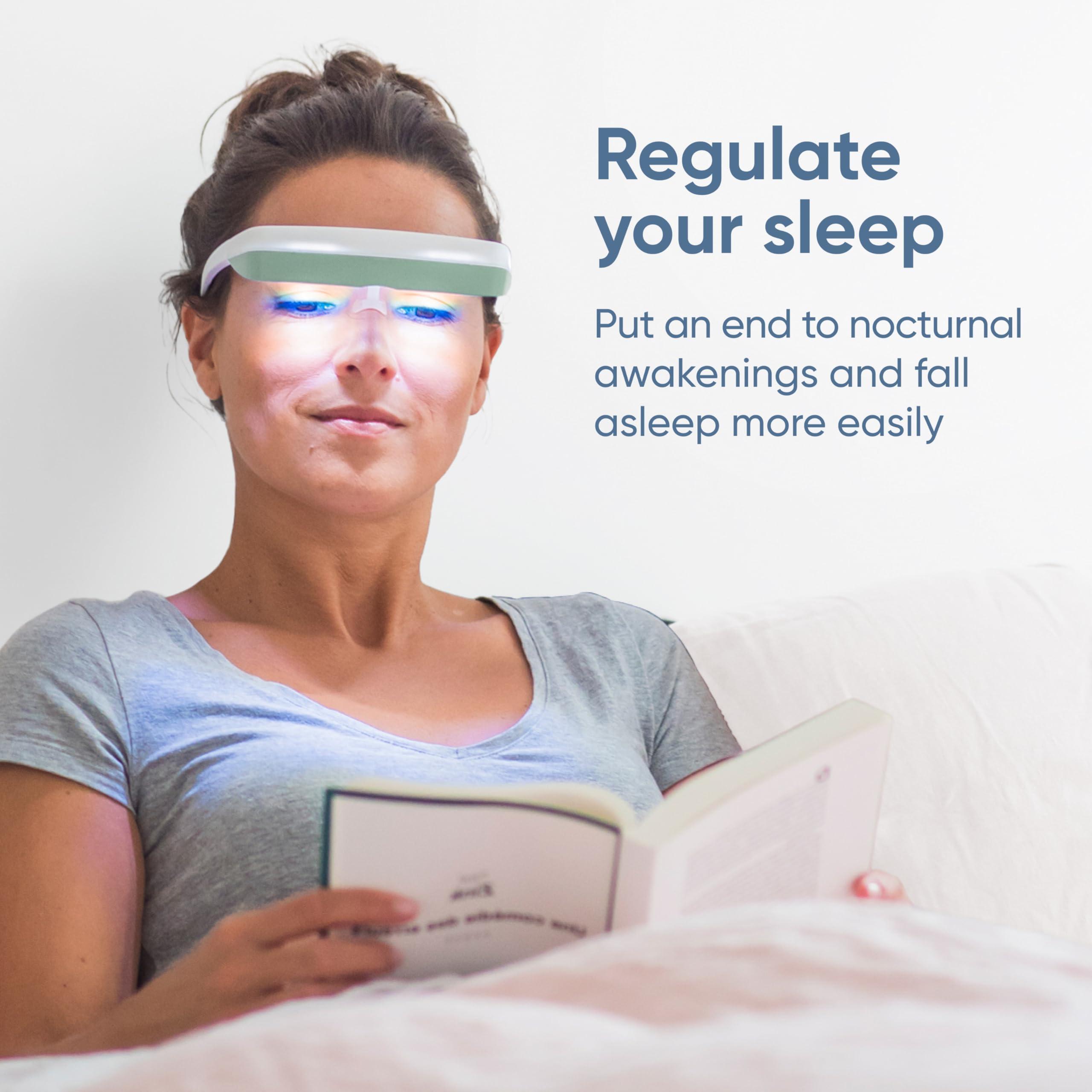 luminette Luminette 3 Light Therapy Glasses - Wearable Light Therapy Lamp - Natural Relief for Sleep Problems, Seasonal Mood Disorders & Jet lag - Portable Daylight Lamp (Green)