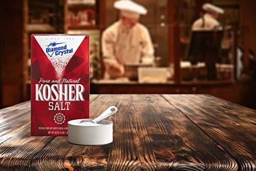 Diamond Crystal Diamond Crystal Kosher Salt – Full Flavor, No Additives and Less Sodium - Pure and Natural Since 1886-3 LB (Full Case of 9 ct)…