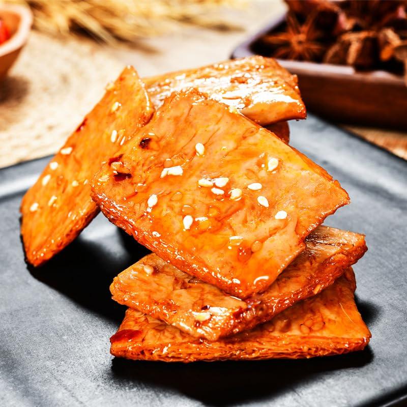 RETBST Chinese latiao spicy strips snack, Instant spicy latiao snack gift pack, Small gluten, Changsha spicy dried stinky tofu, Mixed flavor, Hunan specialty spicy sticks, Leisure snack (32 packs)