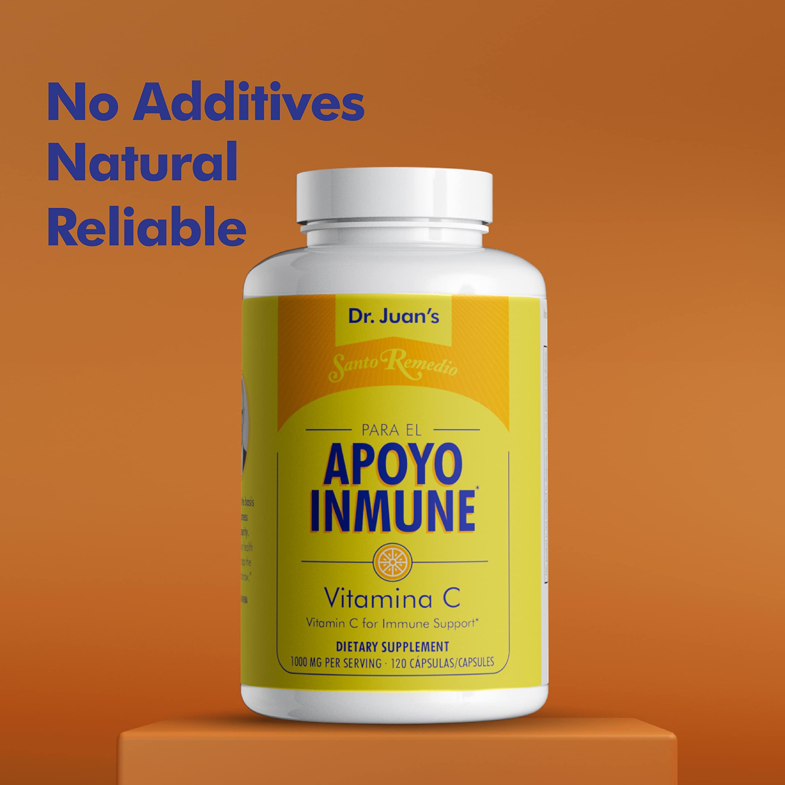 Santo Remedio Santo Remedio Vitamin C, Immune Support, Dietary Supplement, 1000 mg, 120 Capsules