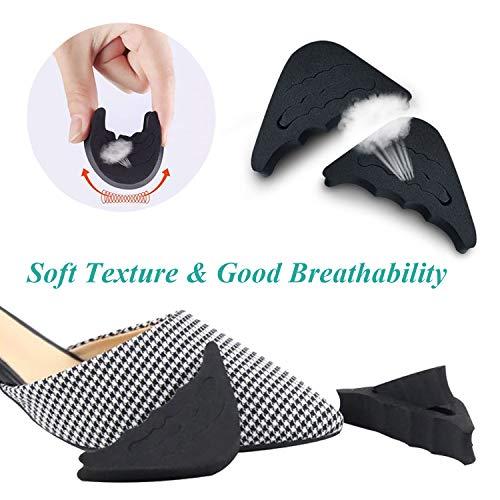 Edoneery 2 Pairs Shoe Filler Toe Inserts for Shoes Too Big for Women Shoe Fillers Adjustable for Shoes Men Adult (Beige)…