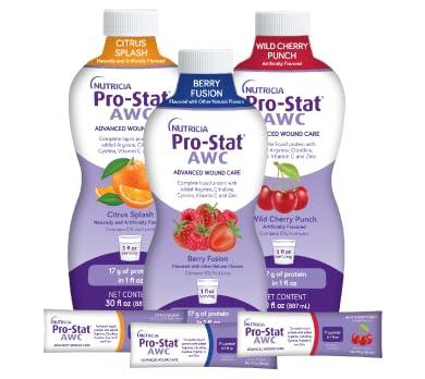 Pro-Stat Pro-Stat Advanced Wound Care (AWC), Concentrated Liquid Protein Medical Food - Berry Fusion Flavor, 30 Fl Oz bottle (Case of 4)