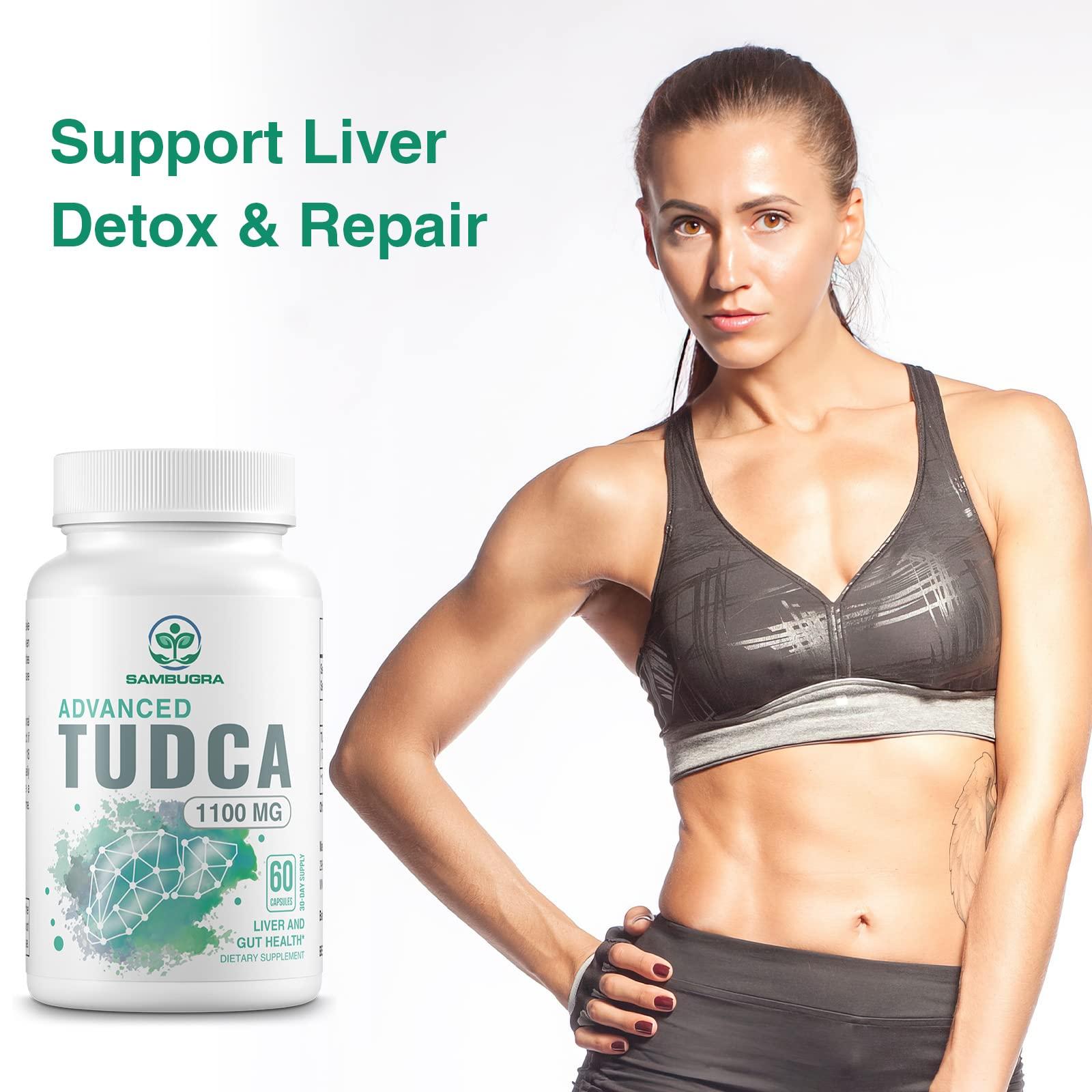 Sambugra TUDCA 1100mg for Liver Cleanse Detox and Repair, 3rd Party Tested Advanced TUDCA Supplements, Ultra Strength Bile Salt TUDCA Liver Supplement, 180 Capsules (Pack of 3)