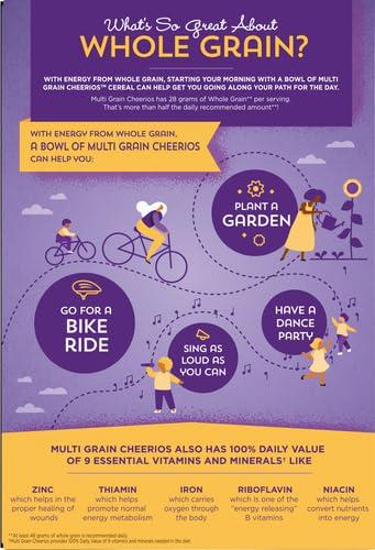 Cheerios Multi Grain Cheerios Heart Healthy Cereal, 9 OZ Cereal Box
