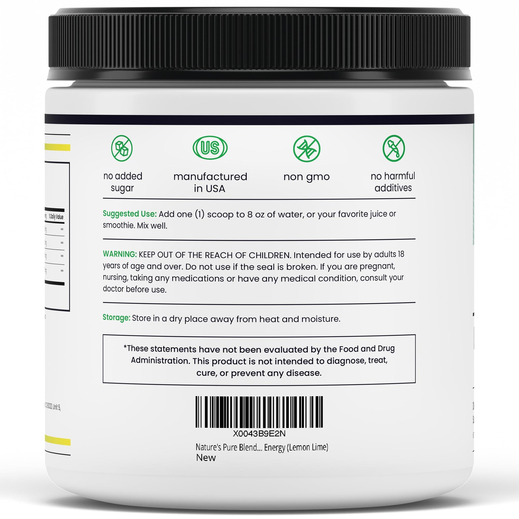 Nature\'s Pure Blend Nature\'s Pure Blend Liquid Nitric Oxide - Blood Pressure Support Drink - Blood Circulation - 5,000 MG - Nitric Oxide Supplement - Amino Acids -