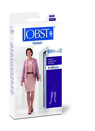 BSN Medical BSN Medical 115388 Jobst Opaque Compression Hose, Knee High, 30-40 mmHg, Open Toe, Small, Classic Black
