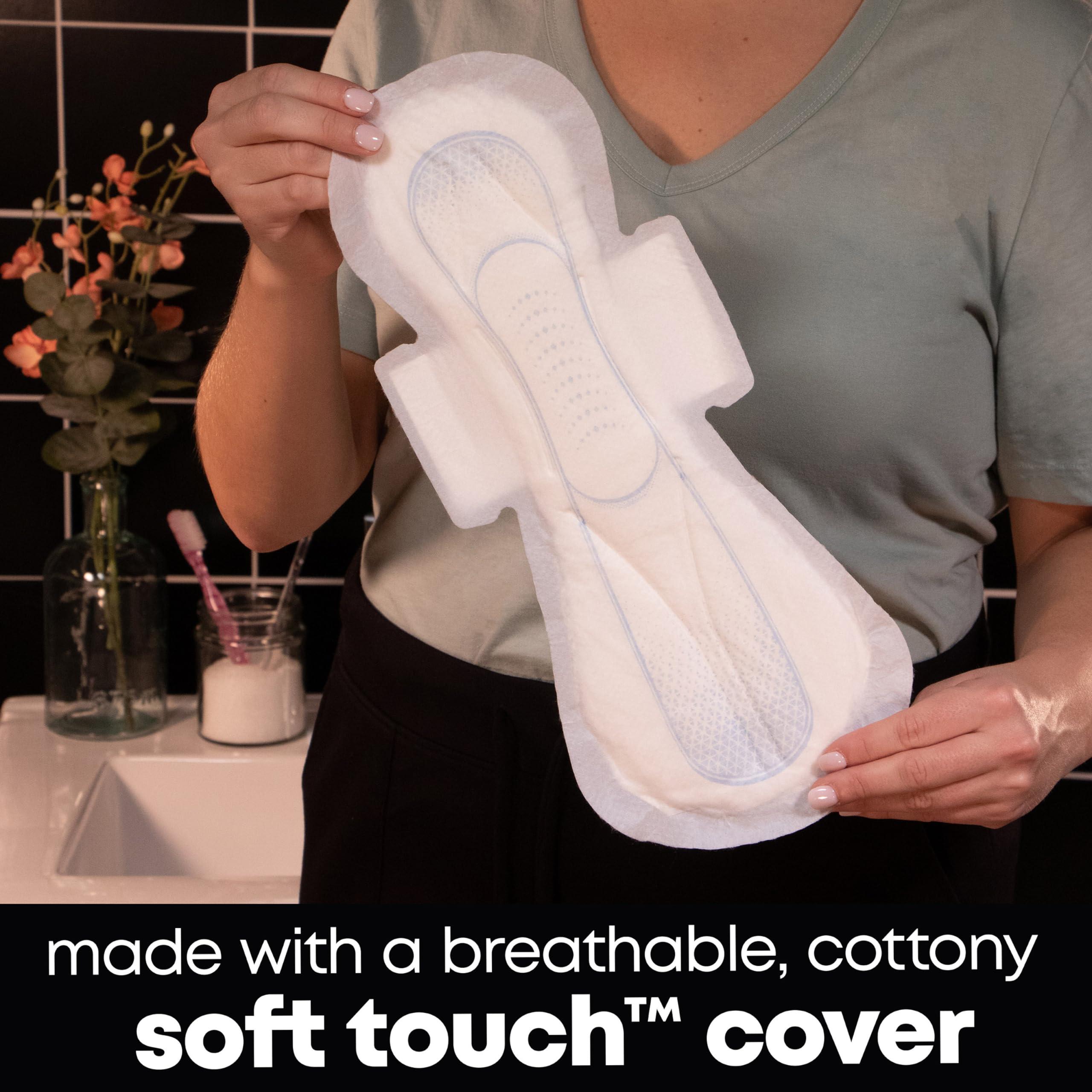 U by Kotex U by Kotex Clean & Secure Day/Night Bundle: Ultra Thin Pads with Wings, Regular Absorbency, 216 Count & Overnight Maxi Pads with Wings, Extra Heavy Absorbency, 48 Count (Packaging May Vary)