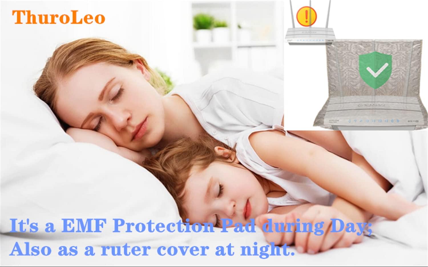 ThuroLeo EMF Protection Pad Faraday Bag Cell Phone Body Radiation Blocking Computer Pad 5G Anti-Radiation PC Faraday Blanket Pregnant Kids RFI GPS Signal Notebooks,Laptops,Tablets Shielding Bag (10.6in)