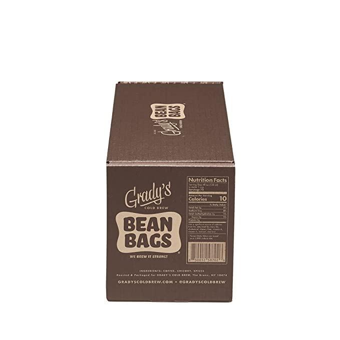Grady's Cold Brew GRADYS COLD BREW Coffee Pouches | French Vanilla Coffee | 100% Arabica Ground Coffee & Chicory | SIX Bundles of 4 Easy-to-Brew Bean Bags | Makes 72 drinks