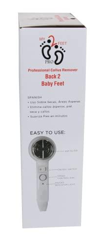 Wide World of Beauty My2Feet Professional Electric Callus Remover+Replacement Disks, White