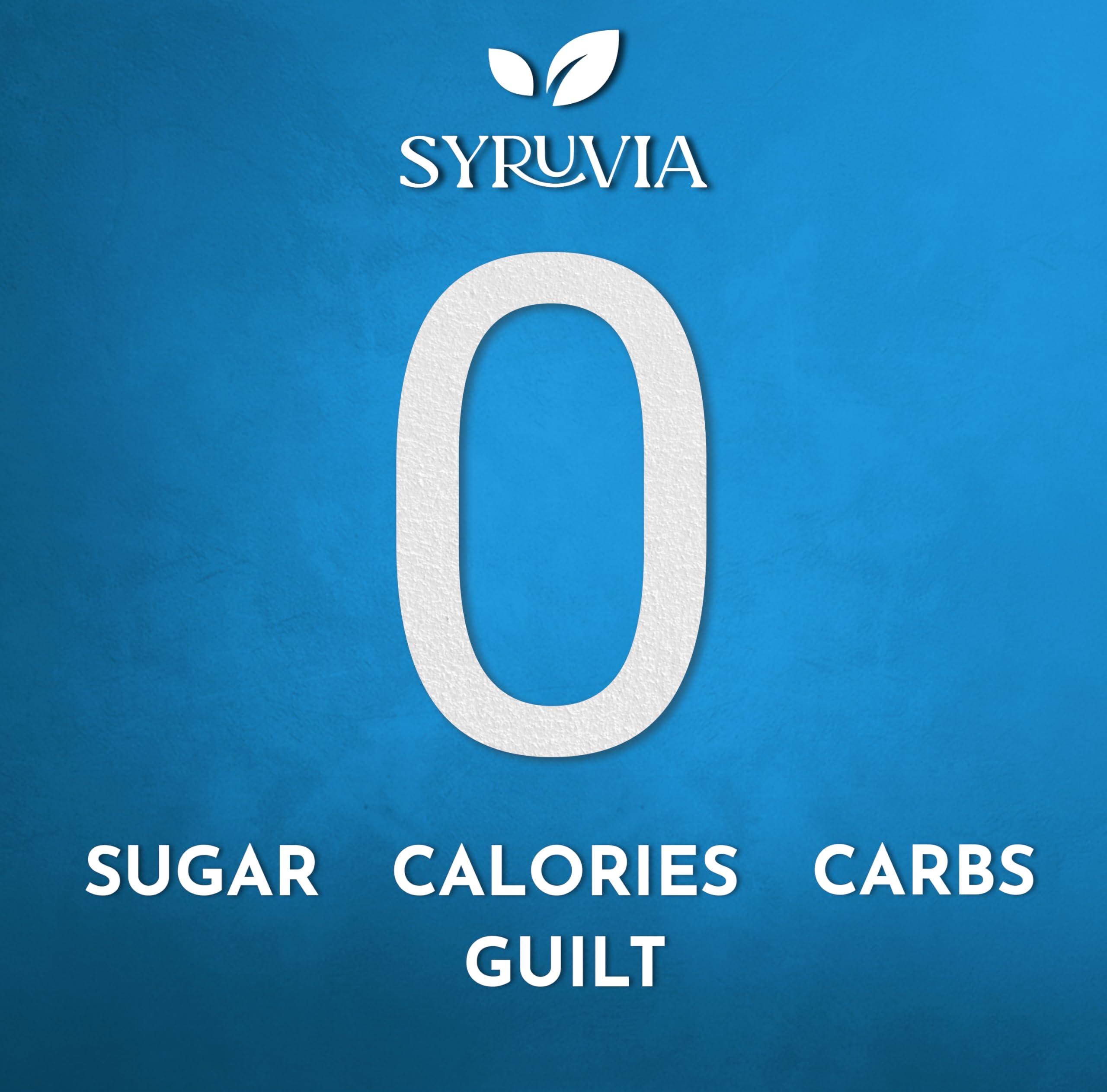 SYRUVIA Syruvia Sugar-Free French Vanilla Syrup - 25.4 fl oz. Premium Coffee Flavoring Syrup. 0 Calories, Kosher, and Gluten-Free. Perfect for Drinks, Sodas, Shakes, Desserts, and More.