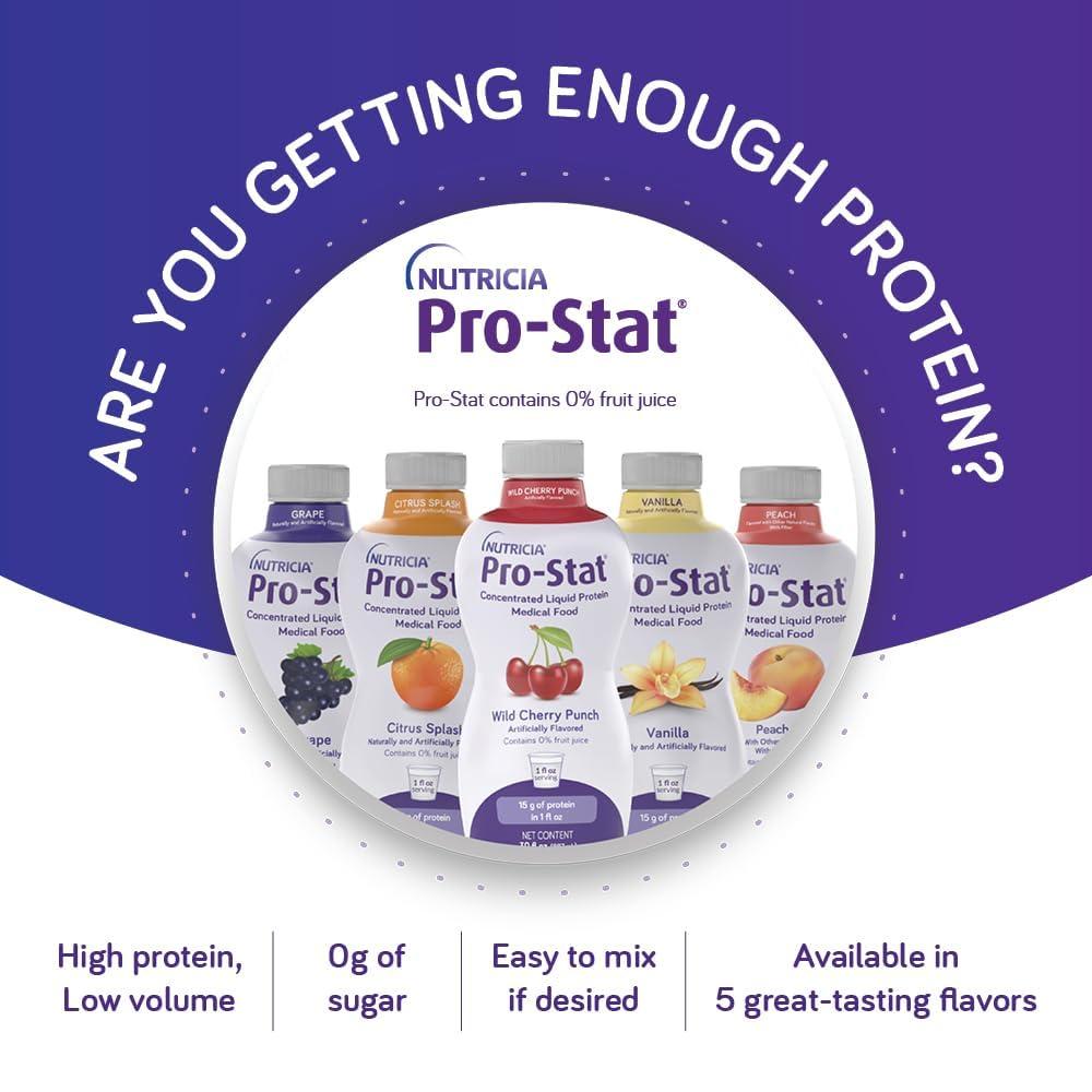 Pro-Stat Pro-Stat Concentrated Liquid Protein Medical Food - Wild Cherry Punch, 30 Fl Oz Bottle (Case of 6)