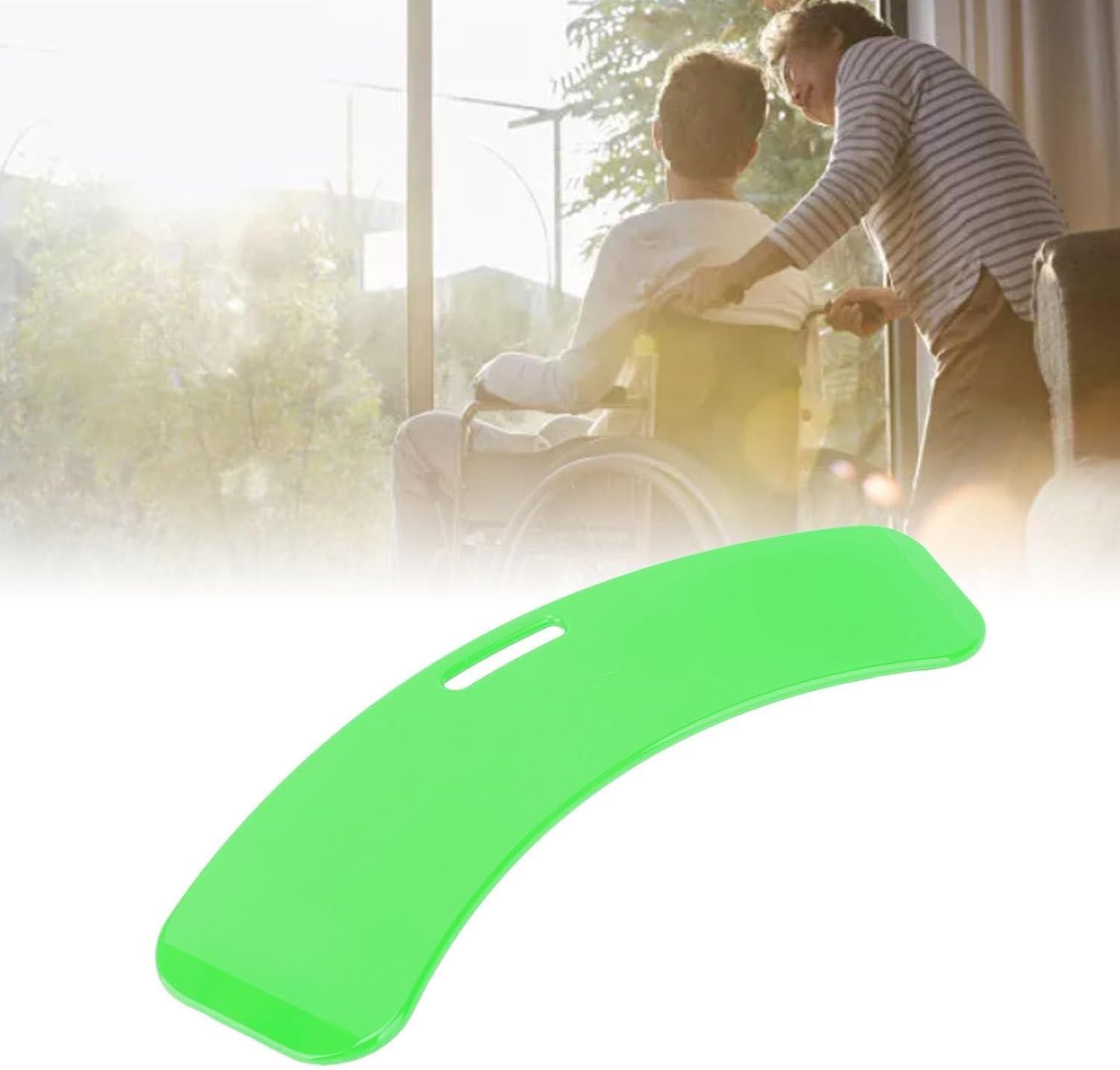 HEYKYY Slide Transfer Board, Sliding Board to Transfer to Wheelchair, Curved with Handle, Patient Slide Assist Device for Transferring Patient from Wheelchair to Bed, Toilet, Tub, Car