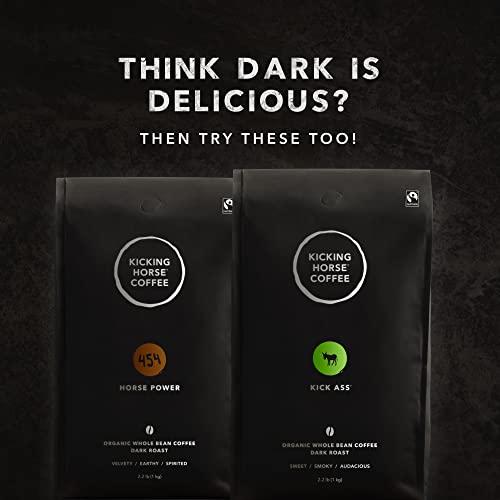 Kicking Horse Coffee Kicking Horse Coffee Grizzly Claw, Dark Roast, Whole Bean, 1 Kg (Pack of 6) - Certified Organic, Fairtrade, Kosher