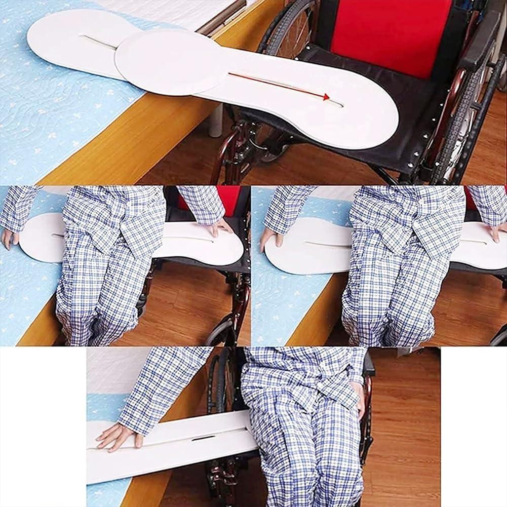 RAPPRG RAPPRG Slide Board for Wheelchair Transfer Board Disk for Wheelchair User Sliding Board to Wheelchair Transfer, Bed Transfer and Slide Board for Nursing Patient, Wheelchairs, Disabled