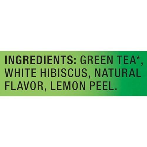 Lipton Lipton Lemon Green Tea Bags, Flavored, Unsweetened Teabags for Hot or Iced Tea with Caffeine and Flavonoids, 120 Total Bags (20ct - Pack of 6)