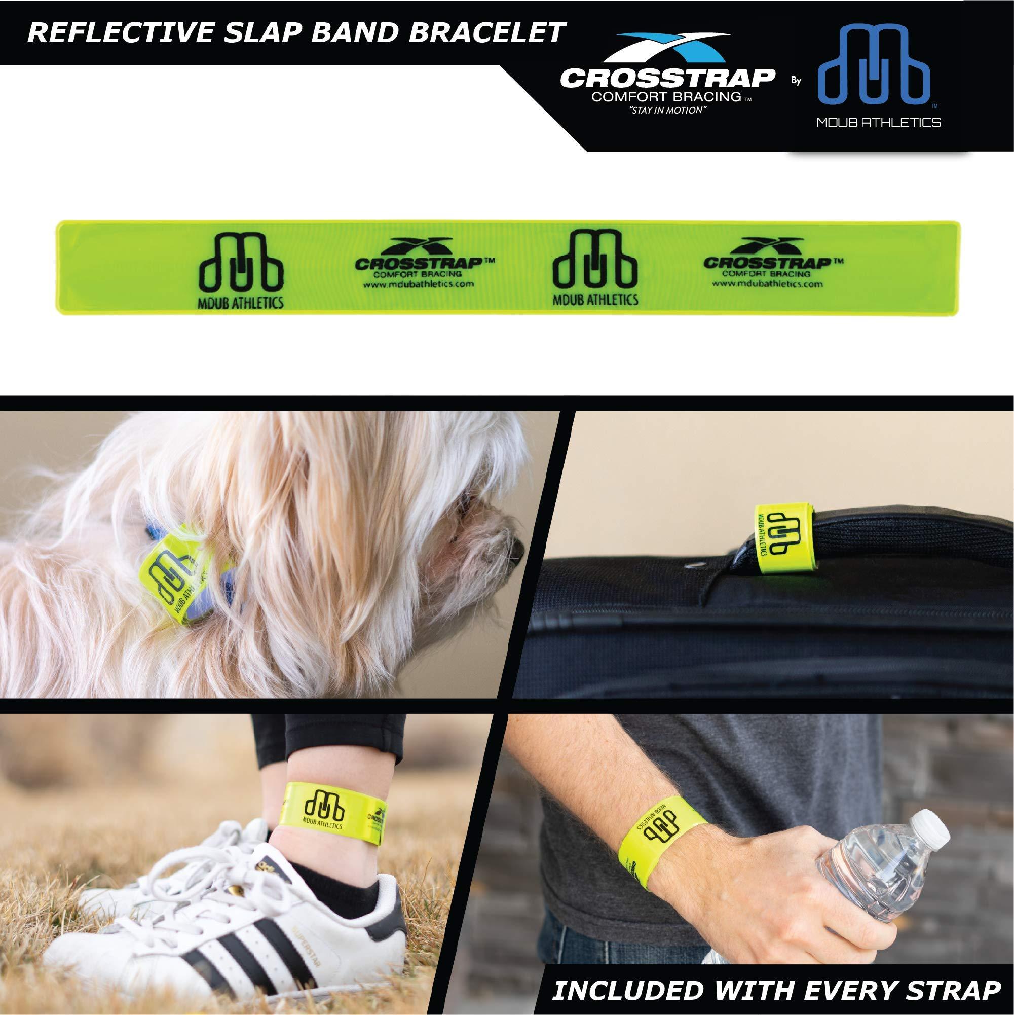 CROSSTRAP CROSSTRAP Shin Splint Support Strap | Adjustable Neoprene Shin Splint & Leg Compression Support Strap | for Strains, Injuries, Pain, Pulled Muscles, Torn Calf | for Men & Women | 1 Strap (Small)